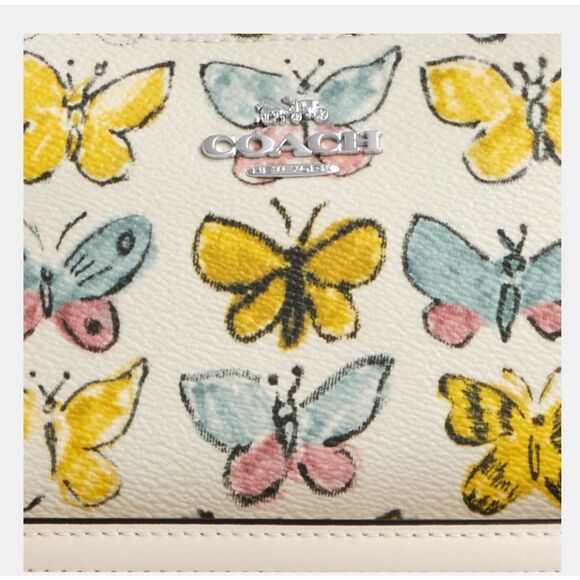 NWT Coach Teri Mini Crossbody Bag With Butterfly Print CAJ94 crossbody satchel - Picture 6 of 8